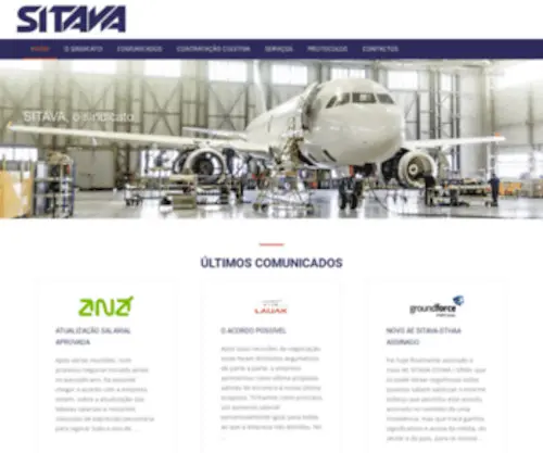 Sitava.pt(Sindicato dos Trabalhadores da Aviação e Aeroportos) Screenshot