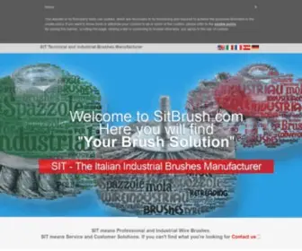 Sitbrush.com(SIT Società Italiana Tecnospazzole) Screenshot