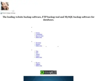 Site-Vault.com(Website Backup Software) Screenshot