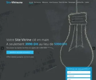 Site-Vitrine.ma(Votre site vitrine clé) Screenshot