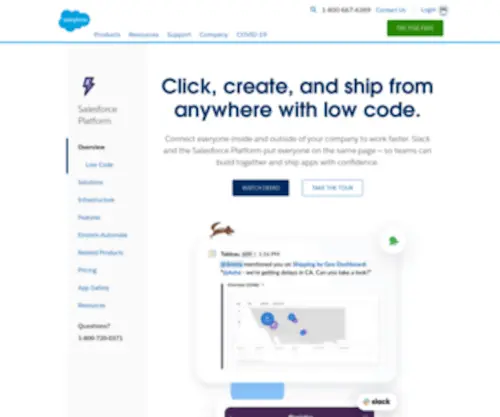 Site.com(Custom Application Development Software for Business) Screenshot