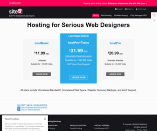 Site5.com(Site5 Web Hosting) Screenshot