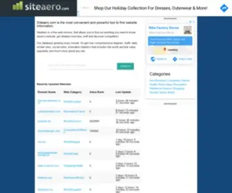 Siteaero.com(Quick overview stats for SiteAero) Screenshot