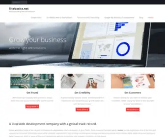 Sitebasics.net(Simple Web Solutions that Build Your Business) Screenshot