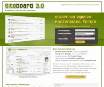 Siteboard.org(Kostenloses Forum) Screenshot