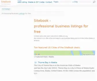 Sitebook.org(Our free Directory) Screenshot