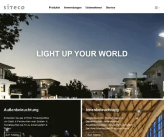 Siteco.de(Siteco Beleuchtungstechnik GmbH: Licht) Screenshot