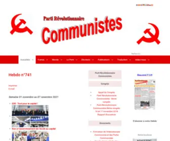 Sitecommunistes.org(Actualités) Screenshot