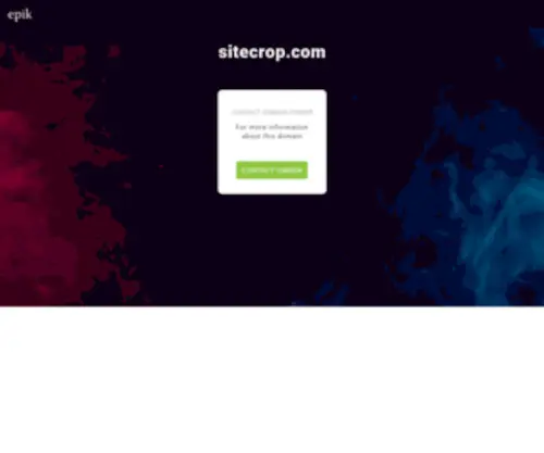 Sitecrop.com(Contact with domain owner) Screenshot