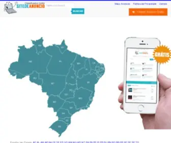 Sitedeanuncio.com(Classificados On) Screenshot