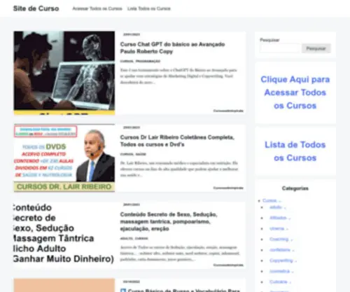 Sitedecurso.com(Site de Curso) Screenshot