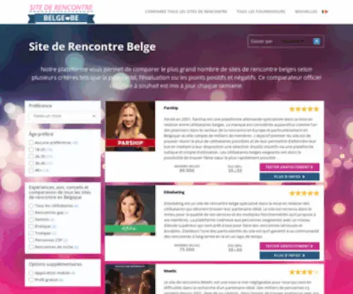 Sitederencontrebelge.be(Site de rencontre belge) Screenshot