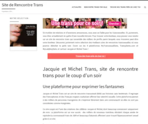 Sitederencontretrans.com(Choisir son site de rencontre trans) Screenshot