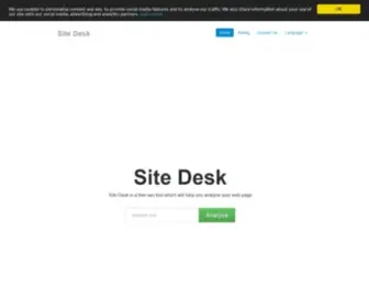 Sitedesk.net(Free Website Analyzer SEO Audit Tool) Screenshot