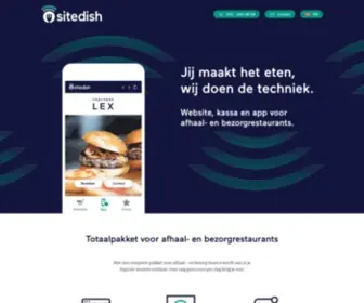 Sitedish.nl(Eten bestel website) Screenshot