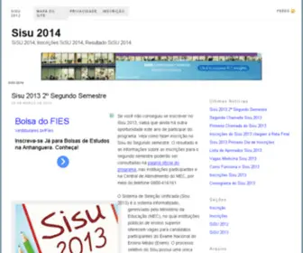 Sitedosisu.com(SiSU 2013: Inscrições SiSU 2013) Screenshot