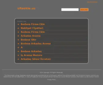 Siteekle.us(Site Ekle) Screenshot