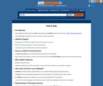 Siteexplorer.info(Siteexplorer info) Screenshot