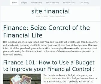 Sitefinancial.com(Finance Help) Screenshot