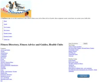 Sitefitness.com(Fitness Directory) Screenshot