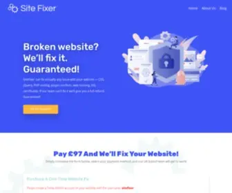 Sitefixer.co.uk(Site Fixer) Screenshot