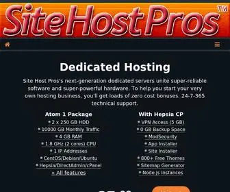 Sitehostingpros.com(Website Hosting from Site Host Pros) Screenshot