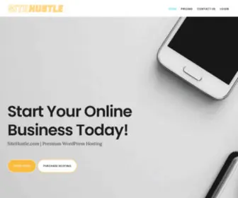 Sitehustle.com(Start Your Online Business Today) Screenshot