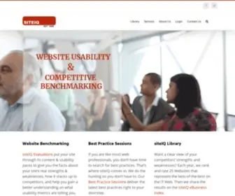 Siteiq.net(Website Usability & Competitive Benchmarking) Screenshot