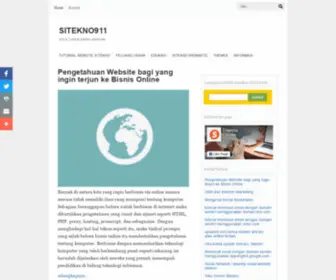 Sitekno911.com(Sitekno website murah dan internet marketing tutorial online) Screenshot