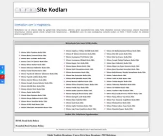 Sitekodlari.com(Site Kodları) Screenshot
