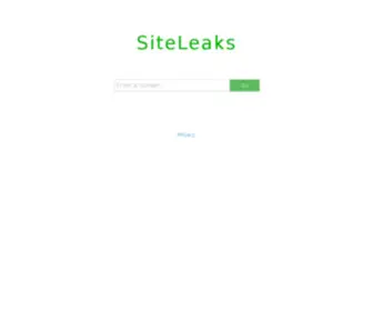 Siteleaks.com(Siteleaks) Screenshot