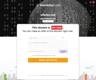 Siteler.net(Webmaster Platformu) Screenshot