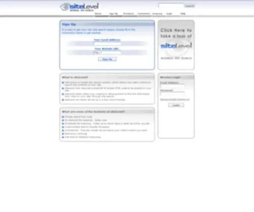 Sitelevelsearch.com(Site search) Screenshot
