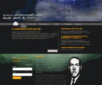 Sitelovecraft.com(Site Lovecraft) Screenshot