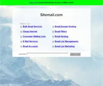 Sitemail.com(The Leading Email Site on the Net) Screenshot