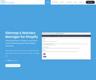 Sitemapnoindexmanager.com(Manage Shopify Sitemap) Screenshot