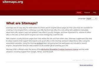 Sitemaps.org(Sitemaps) Screenshot