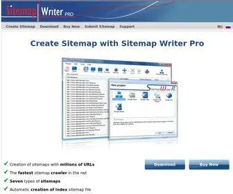 Sitemapwriter.com(Create Google Sitemap with Sitemap Generator) Screenshot