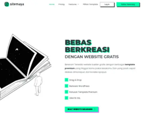 Sitemaya.com(Website Gratis) Screenshot