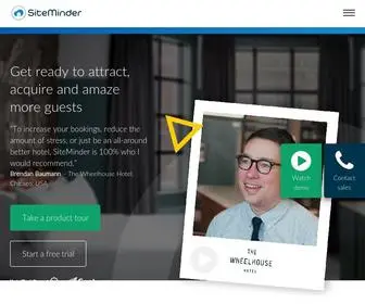 Siteminder.com.au(Grow hotel revenue with SiteMinder software for independents and multi) Screenshot