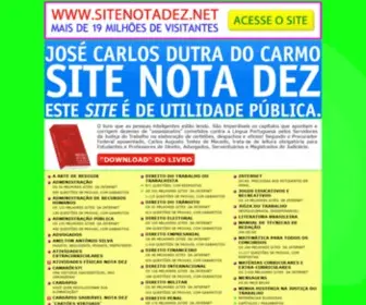 Sitenotadez.net(Site Nota Dez) Screenshot