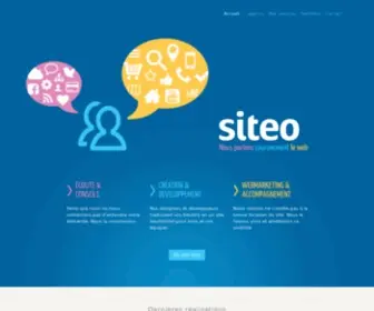 Siteo.com(Nous parlons couramment le web) Screenshot