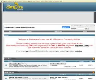 Siteownersforums.com(Site Owners Forums) Screenshot