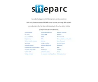 Siteparc.fr(Création de sites) Screenshot