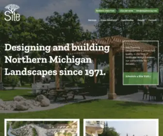 Siteplanning.com(Designing and building Northern Michigan Landscapes since 1971) Screenshot