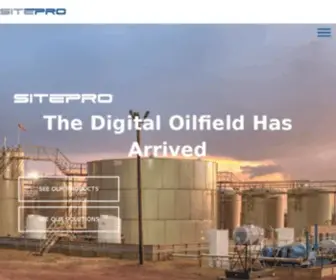 Sitepro.com(SitePro is a digital oilfield solutions provider delivering real) Screenshot