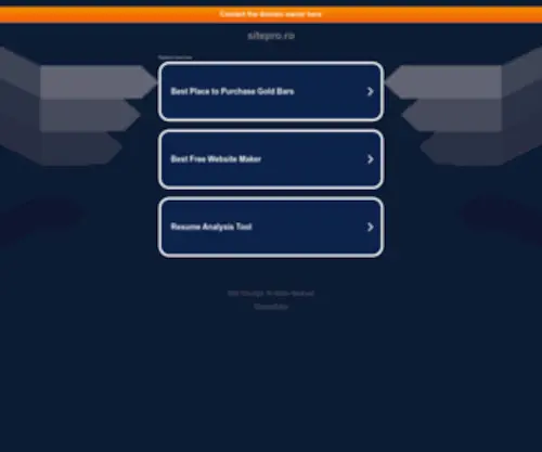 Sitepro.ro(sitepro) Screenshot