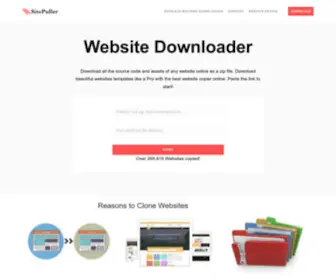 Sitepuller.com(Website Downloader) Screenshot