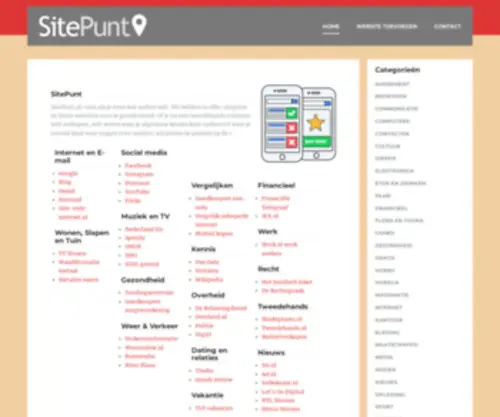 Sitepunt.nl(In elke categorie de beste websites) Screenshot