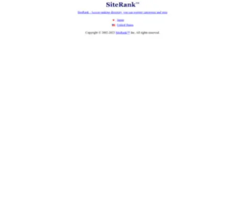 Siterank.org(Site Evaluation Ranking) Screenshot